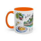 Salzburg Illustrated Travel Mug | City Souvenir Accent Coffee Mug | 11oz 15oz Ceramic Cup