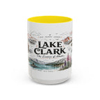 Lake Clark National Park Coffee Mug | Alaska Fly-in Wilderness Adventure Gift | Accent Color Ceramic 11oz 15oz