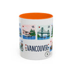 Vancouver Coffee Mug | Postage Stamp Collage Mug | Travel Souvenir Accent Cup 11oz 15oz