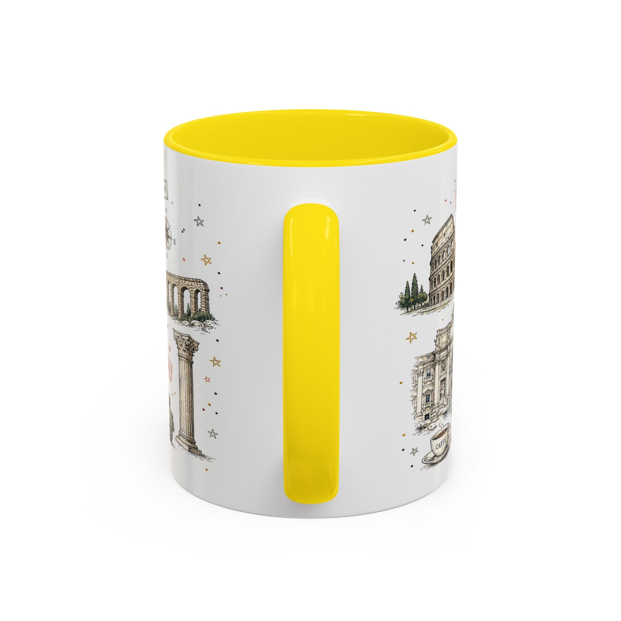 Rome Coffee Mug | Italy Souvenir Travel Gift | Accent Color Ceramic 11oz 15oz
