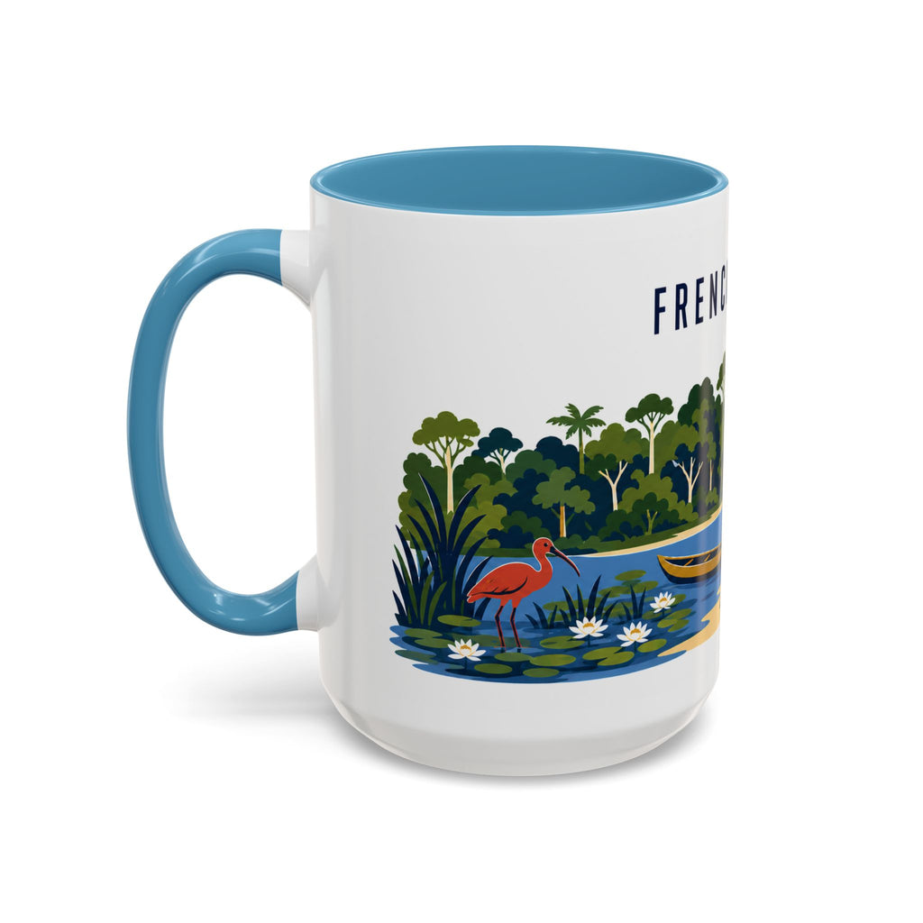 French Guiana Coffee Mug | Travel Souvenir Accent Mug | Country Gift Ceramic Cup 11oz 15oz