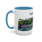 French Guiana Coffee Mug | Travel Souvenir Accent Mug | Country Gift Ceramic Cup 11oz 15oz