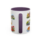 Lille Illustrated Travel Mug | City Souvenir Accent Coffee Mug | 11oz 15oz Ceramic Cup
