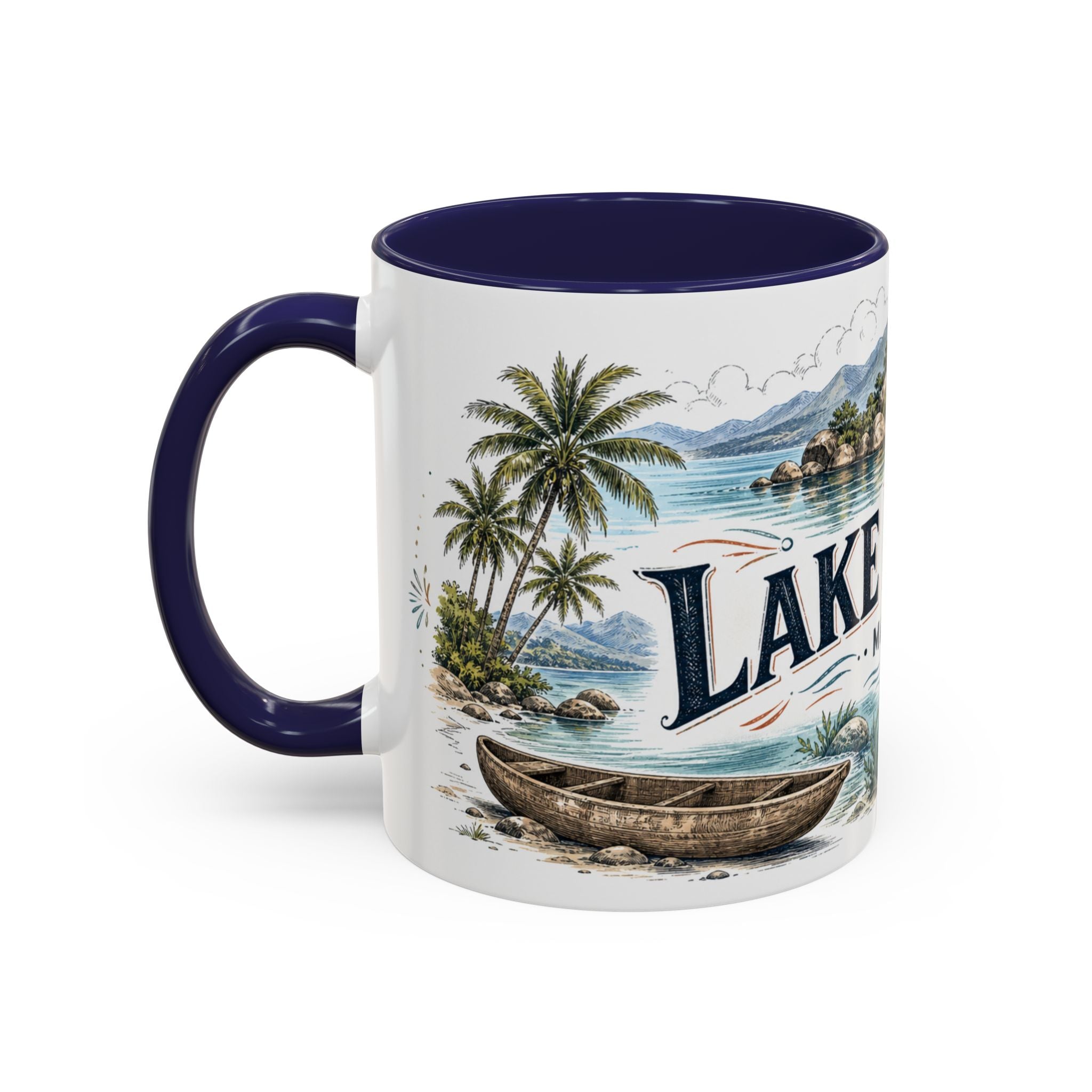 Lake Malawi Mug, Malawi Travel Souvenir, Bucket List Gift, Accent Ceramic Coffee Mug 11oz 15oz