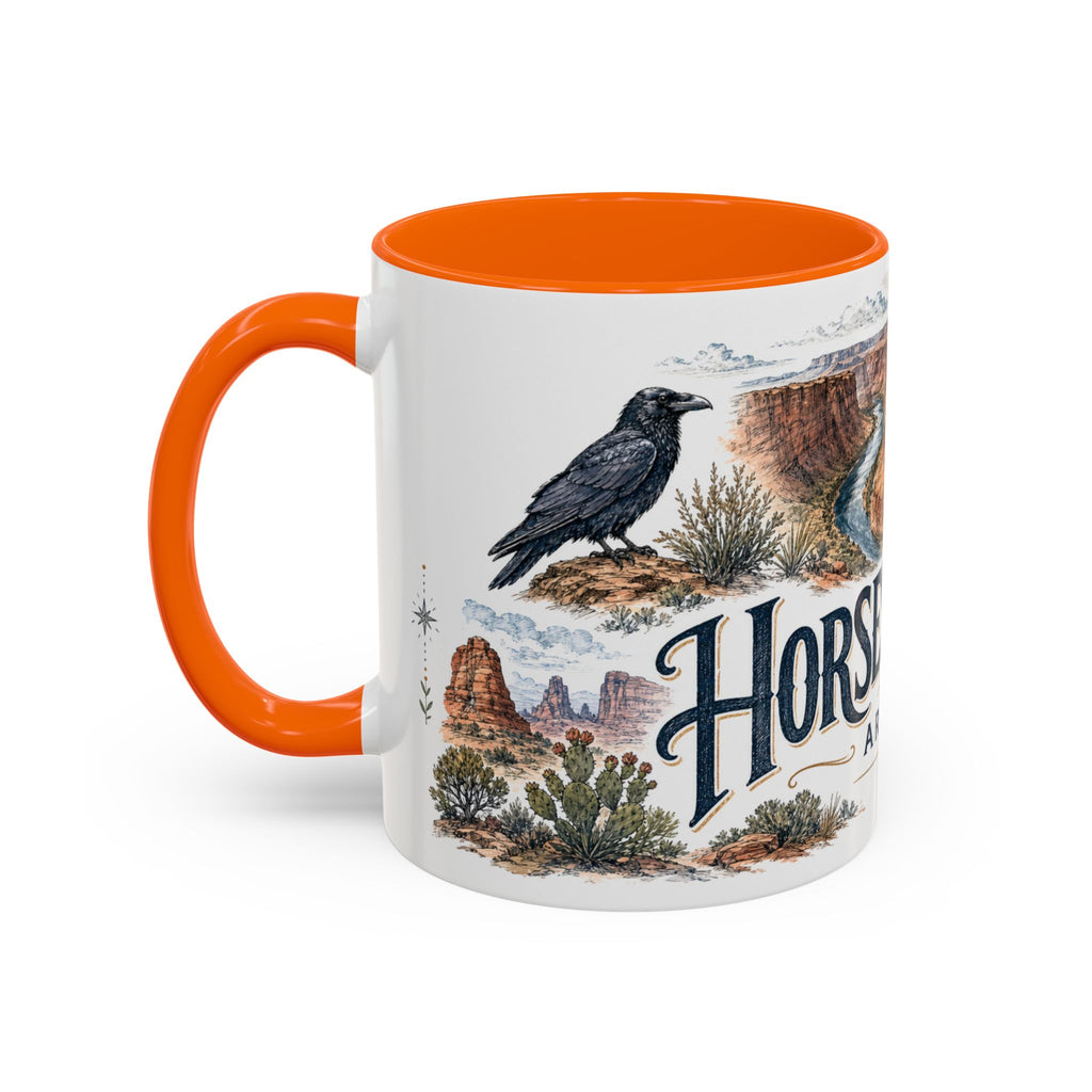 Horseshoe Bend Mug, Arizona Travel Souvenir, Bucket List Gift, Accent Ceramic Coffee Mug 11oz 15oz