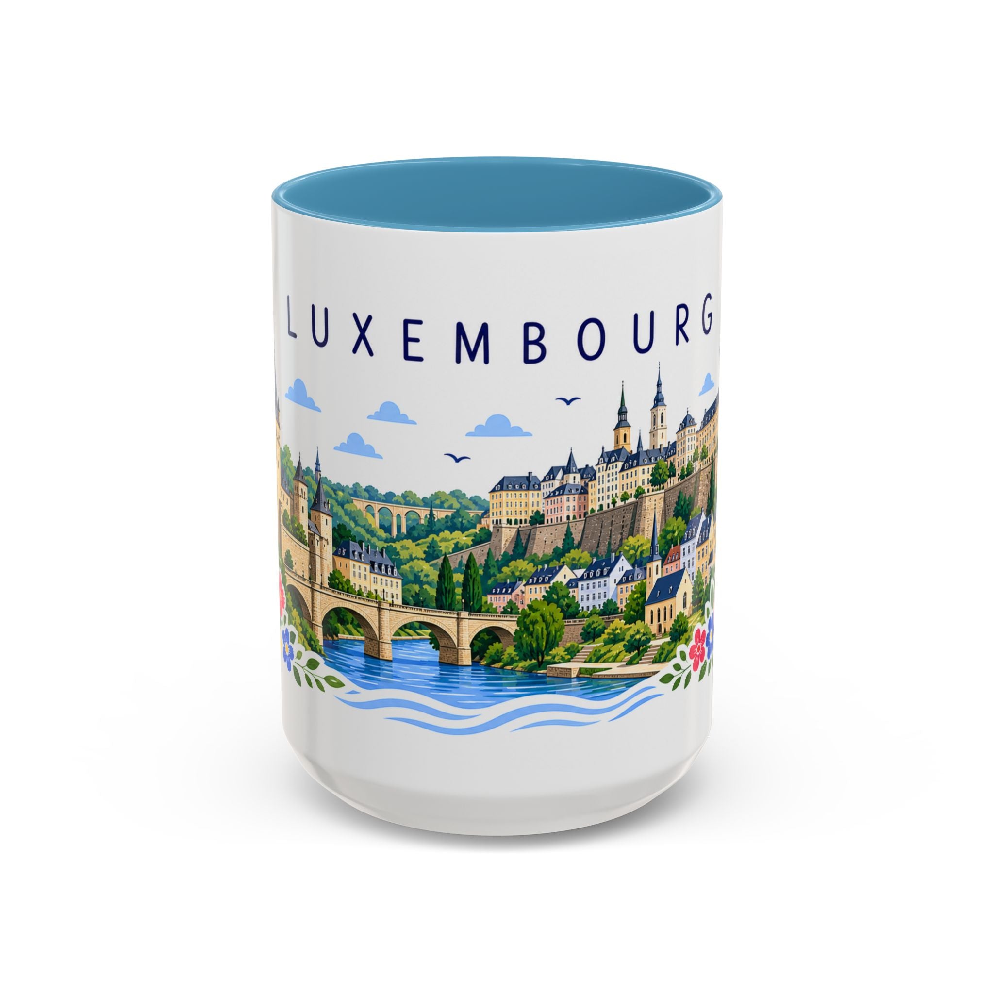 Luxembourg Coffee Mug | Travel Souvenir Accent Mug | Place Gift Ceramic Cup 11oz 15oz
