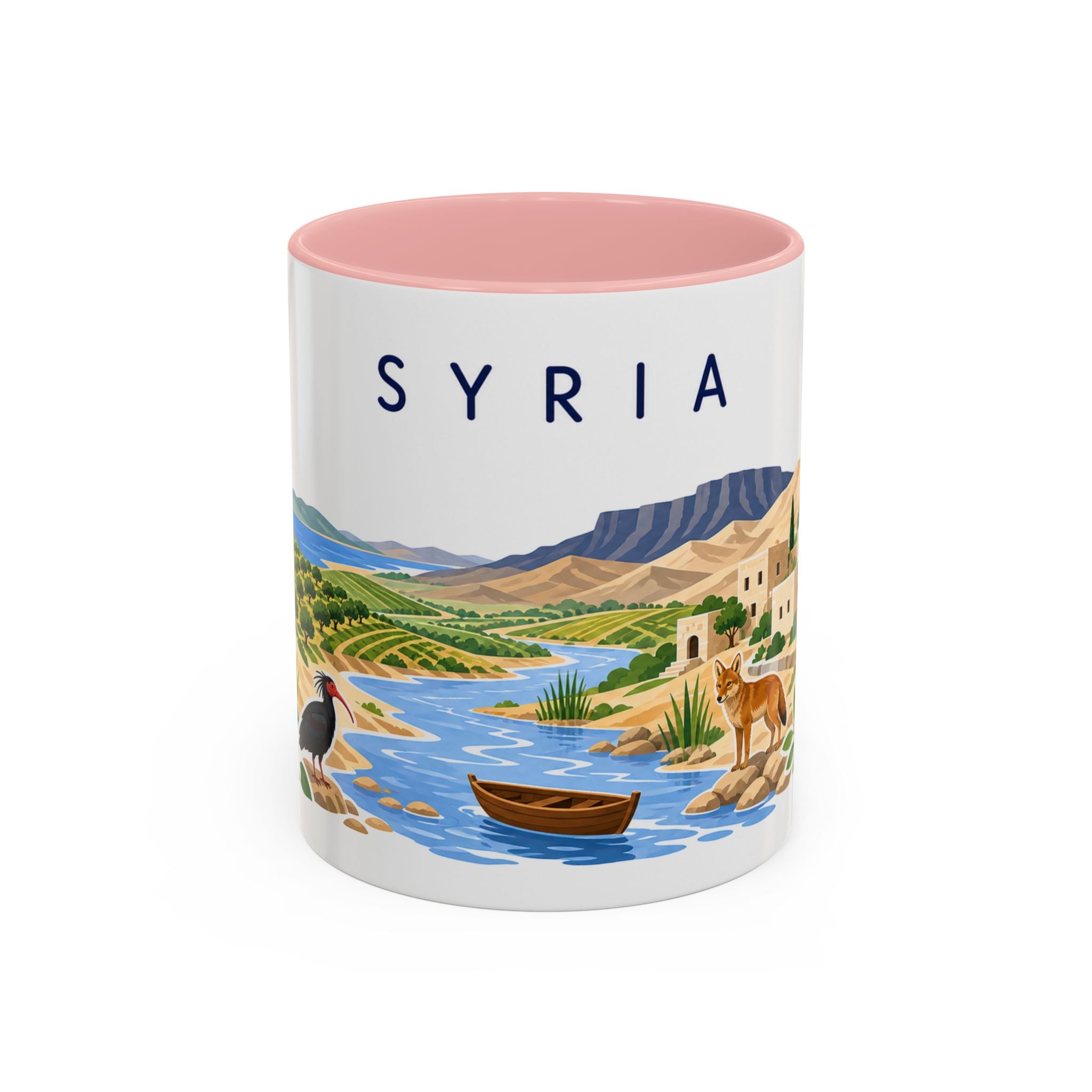 Syria Coffee Mug | Travel Souvenir Accent Mug | Country Gift Ceramic Cup 11oz 15oz