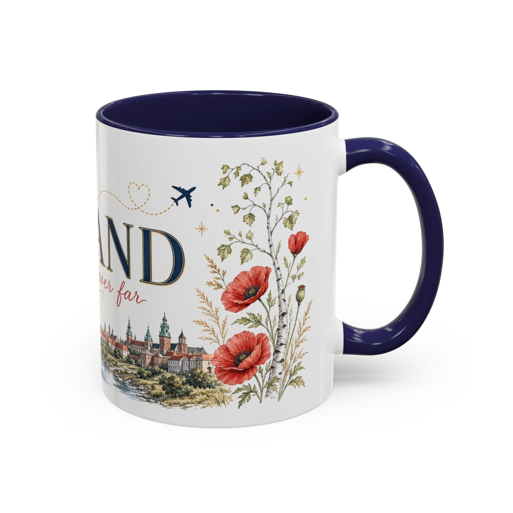 Poland Home Country Mug | Moving Away Gift | Long Distance Friendship | 11 oz 15 oz Accent Mug