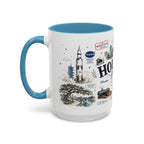 Houston Coffee Mug | Texas Souvenir City Gift | Accent Color Ceramic 11oz 15oz