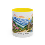 Great Smoky Mountains National Park Mug | US Travel Souvenir Accent Coffee Mug | 11oz 15oz Ceramic Cup