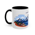 Lofoten Islands Coffee Mug | Travel Destination Souvenir Gift | Accent Color Ceramic 11oz 15oz