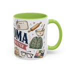 Grandma Makes Life Sweeter Coffee Mug | Gift From Grandkids | Accent Color Ceramic 11oz 15oz