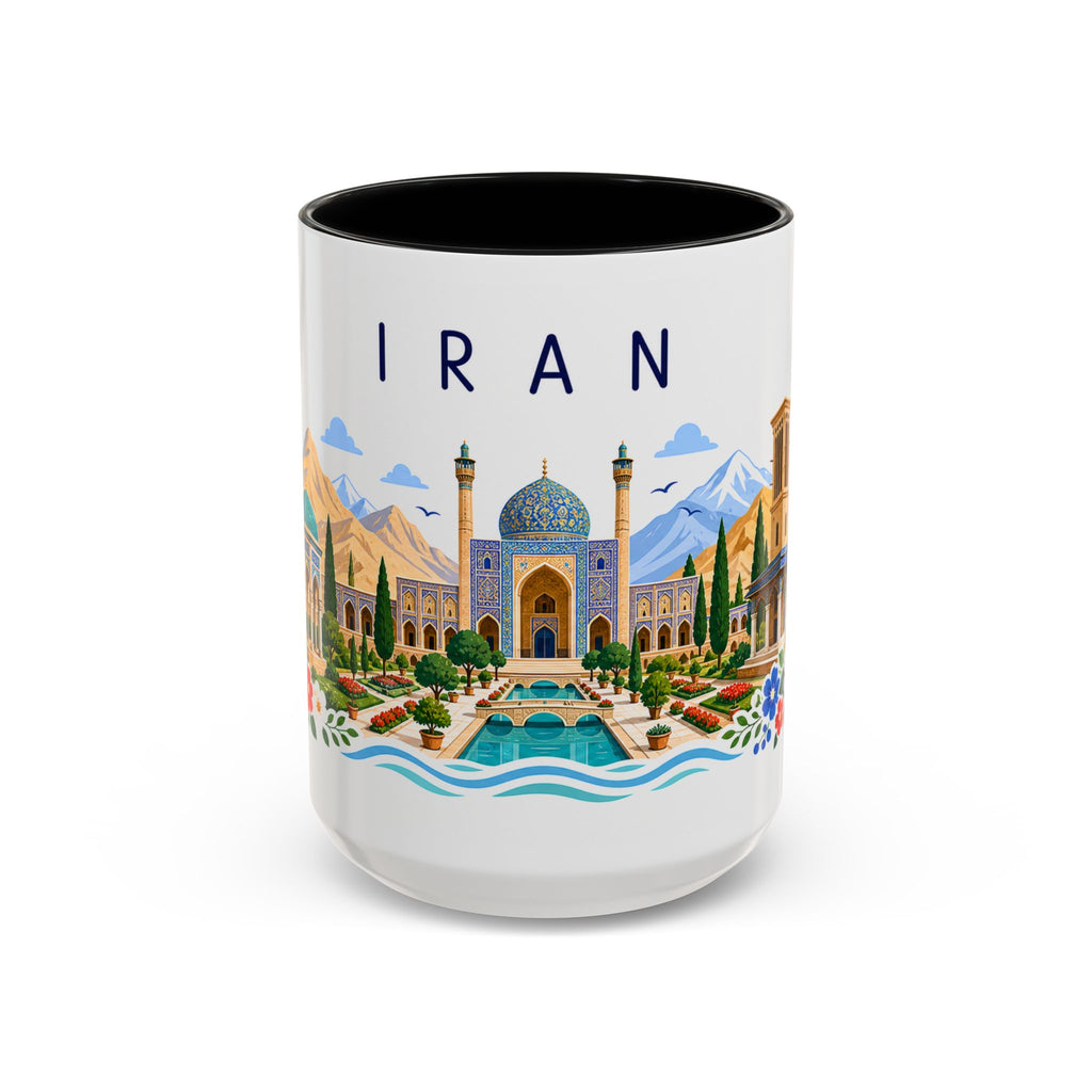Iran Coffee Mug | Travel Souvenir Accent Mug | Place Gift Ceramic Cup 11oz 15oz