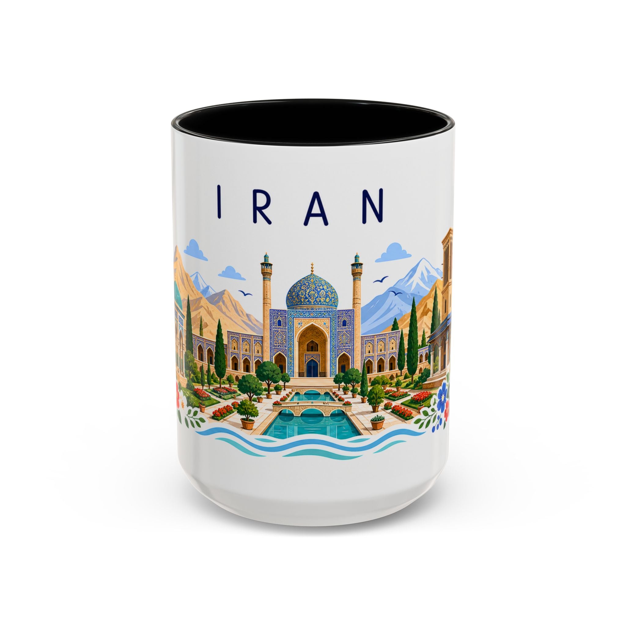 Iran Coffee Mug | Travel Souvenir Accent Mug | Place Gift Ceramic Cup 11oz 15oz