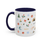 Mammoth Cave National Park Christmas Mug | Watercolor Travel Souvenir | Holiday Gift | Accent Ceramic Coffee Cup 11oz 15oz