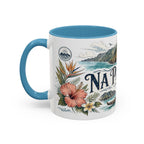 Na Pali Coast Mug, Hawaii Travel Souvenir, Bucket List Gift, Accent Ceramic Coffee Mug 11oz 15oz