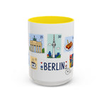 Berlin Coffee Mug | Postage Stamp Collage Mug | Travel Souvenir Accent Cup 11oz 15oz