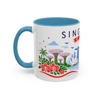 Singapore Coffee Mug | Travel Souvenir Accent Mug | Country Gift Ceramic Cup 11oz 15oz
