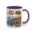 Philadelphia Illustrated Travel Mug | City Souvenir Accent Coffee Mug | 11oz 15oz Ceramic Cup