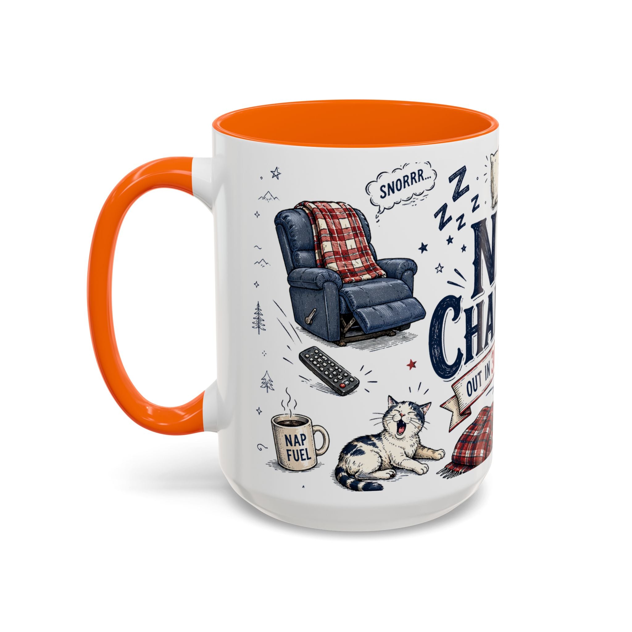 Nap Champion Coffee Mug | Father's Day Gift for Dad | Accent Color Ceramic 11oz 15oz