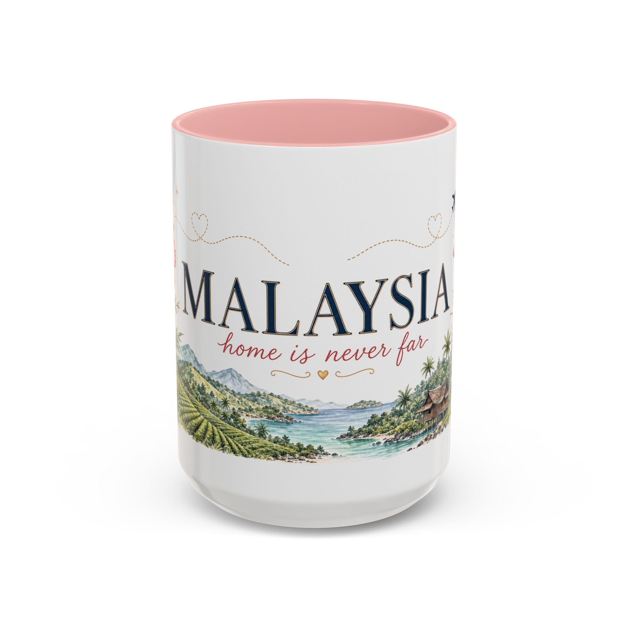 Malaysia Home Country Mug | Moving Away Gift | Long Distance Friendship | 11 oz 15 oz Accent Mug