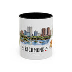 Richmond Illustrated Travel Mug | City Souvenir Accent Coffee Mug | 11oz 15oz Ceramic Cup