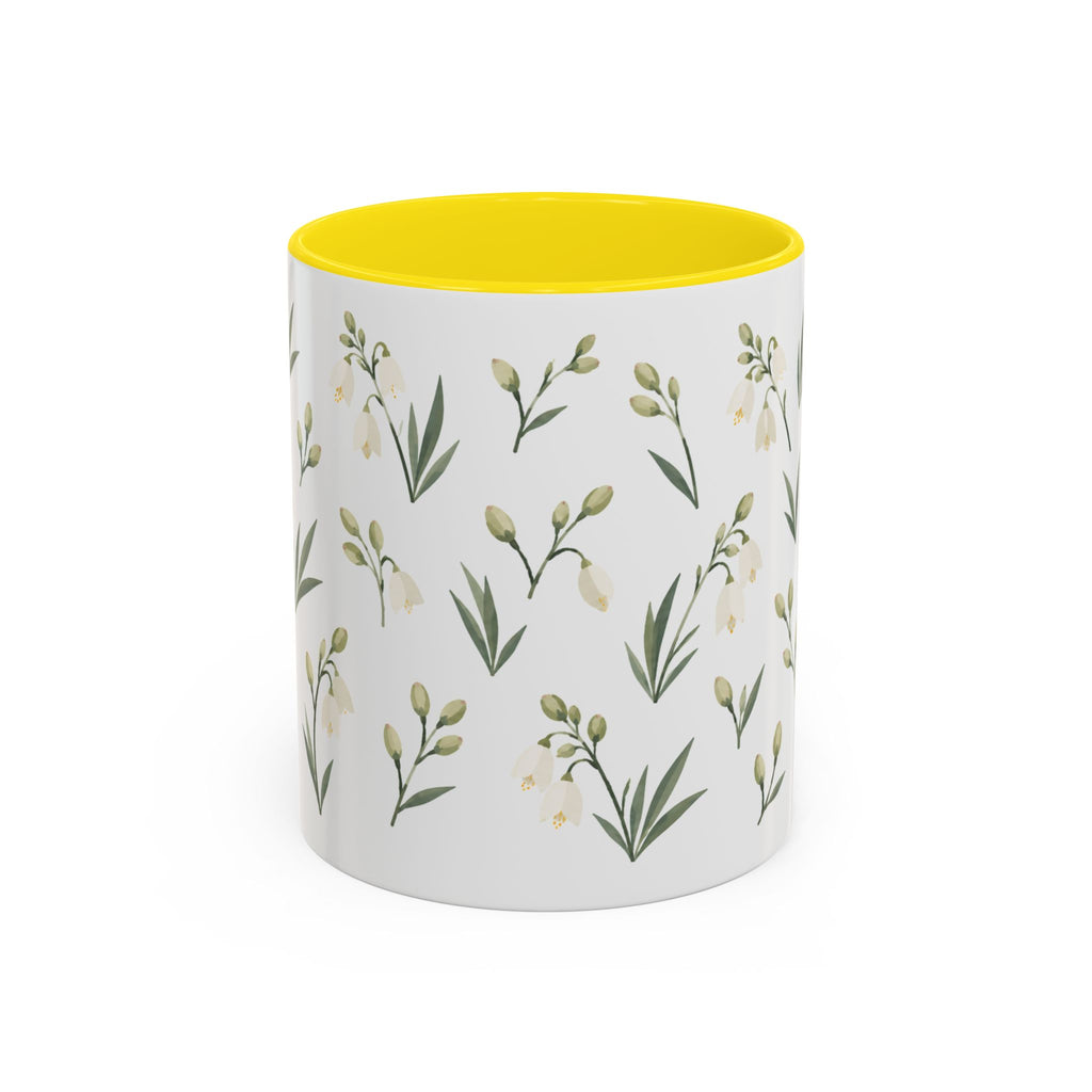 New Mexico Yucca Flower Mug, State Flower Floral Coffee Cup, 11oz Botanical Gift
