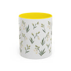 New Mexico Yucca Flower Mug, State Flower Floral Coffee Cup, 11oz Botanical Gift
