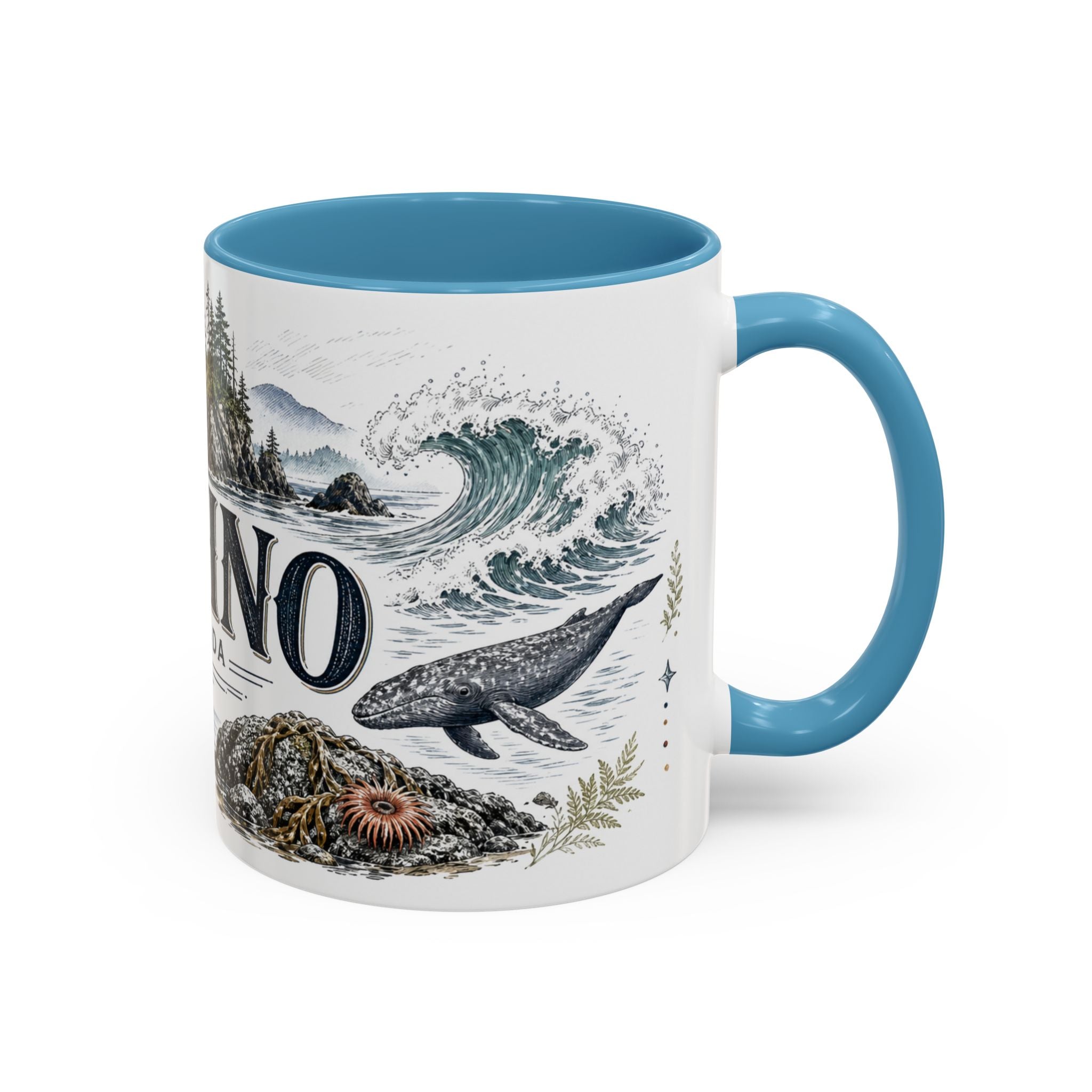 Tofino Mug, Canada Travel Souvenir, Bucket List Gift, Accent Ceramic Coffee Mug 11oz 15oz
