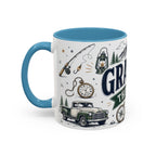 Grandpa The Legend Coffee Mug | Gift From Grandkids | Accent Color Ceramic 11oz 15oz