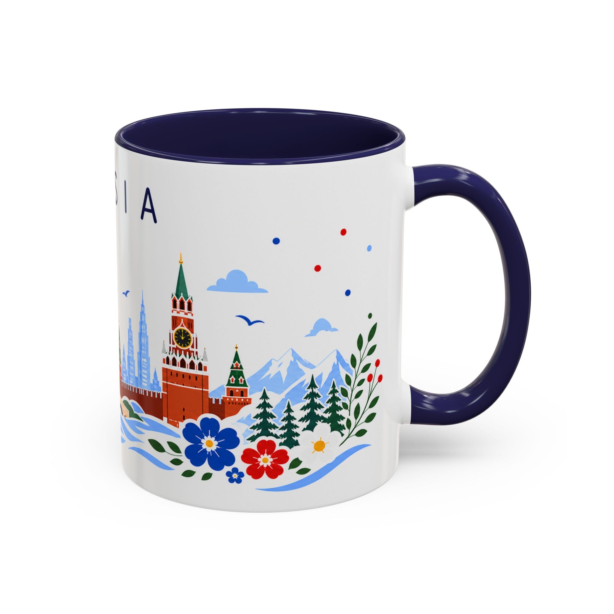 Russia Coffee Mug | Travel Souvenir Accent Mug | Place Gift Ceramic Cup 11oz 15oz