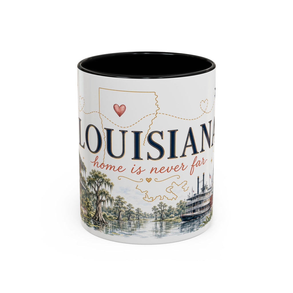 Louisiana Home State Mug | Moving Away Gift | Long Distance Friendship Coffee Cup | 11oz 15oz Accent Mug