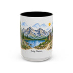 Rocky Mountain National Park Mug | US Travel Souvenir Accent Coffee Mug | 11oz 15oz Ceramic Cup