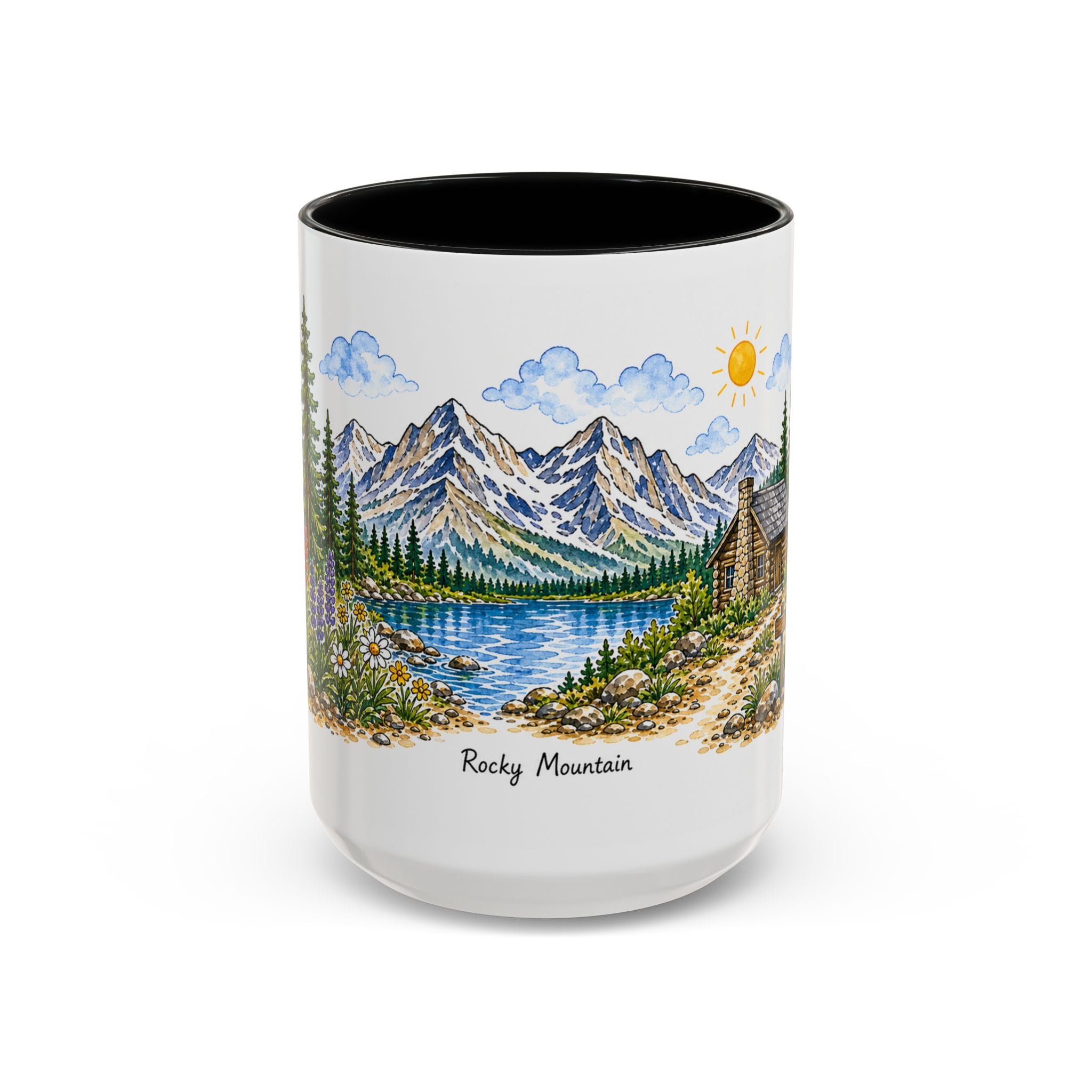 Rocky Mountain National Park Mug | US Travel Souvenir Accent Coffee Mug | 11oz 15oz Ceramic Cup