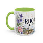 Rhode Island State Map Mug | Botanical Seaside Accent Cup (11oz or 15oz)