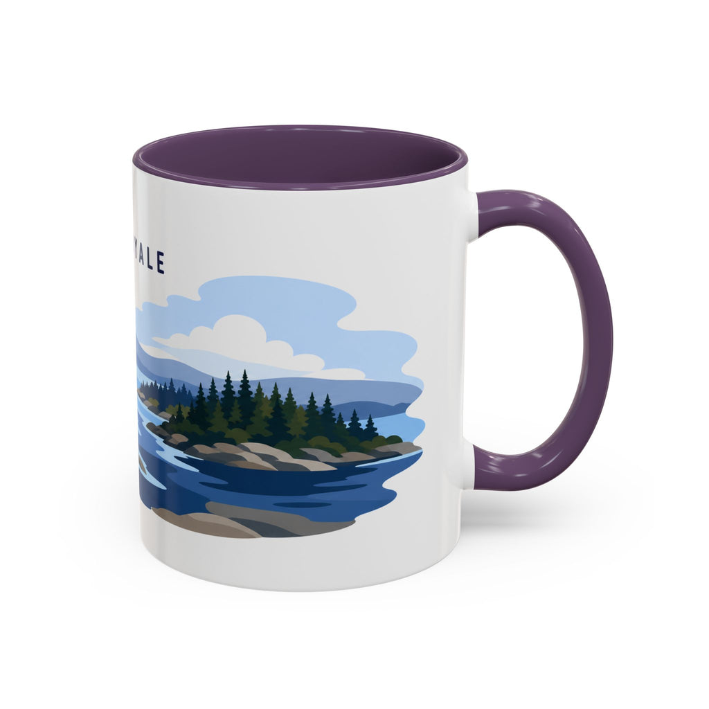 Isle Royale National Park Coffee Mug | Solid Color Block Park Souvenir | 11oz 15oz Accent Mug