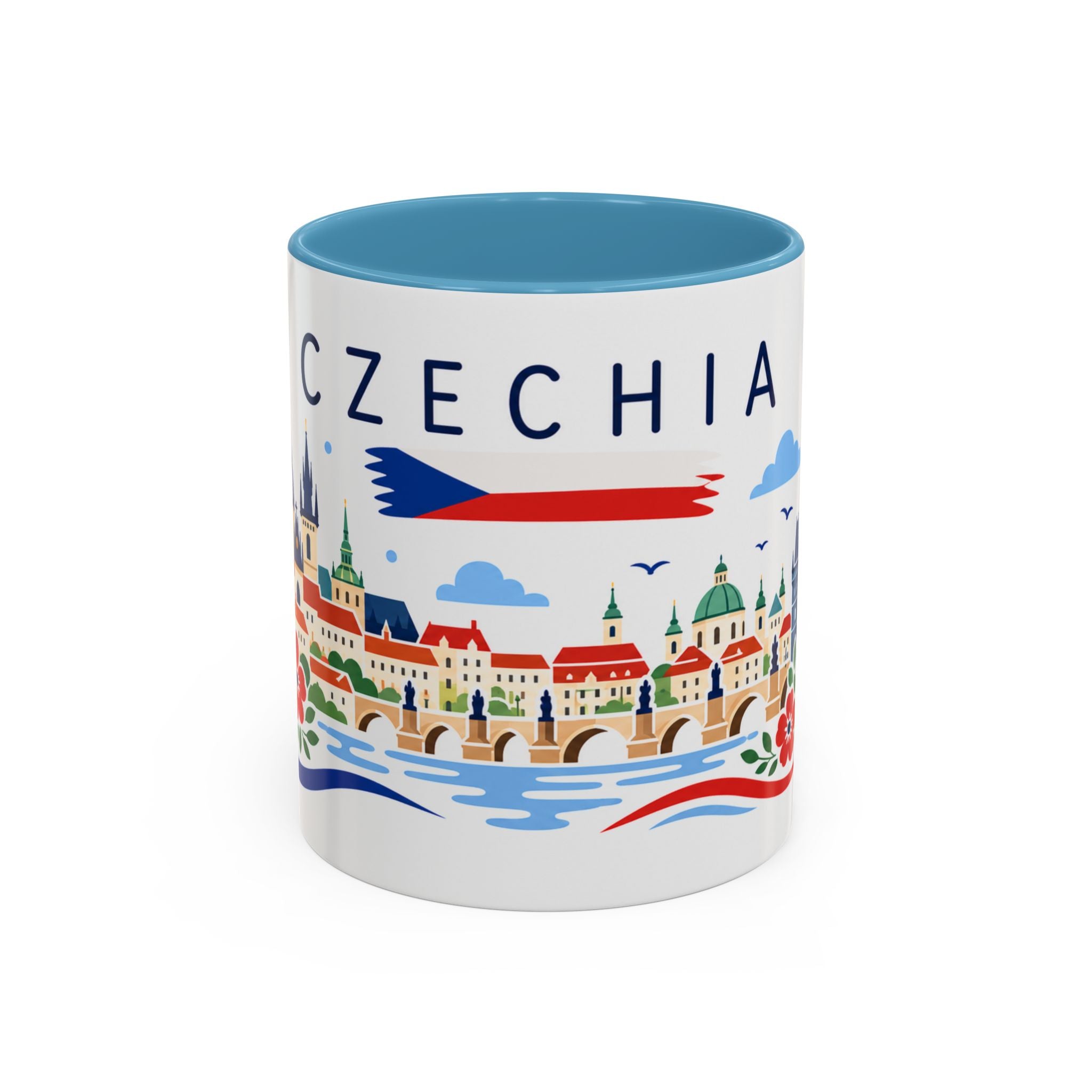 Czechia Coffee Mug | Travel Souvenir Accent Mug | Country Gift Ceramic Cup 11oz 15oz