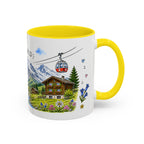 Grindelwald Illustrated Travel Mug | Switzerland Souvenir Accent Coffee Mug | 11oz 15oz Ceramic Cup