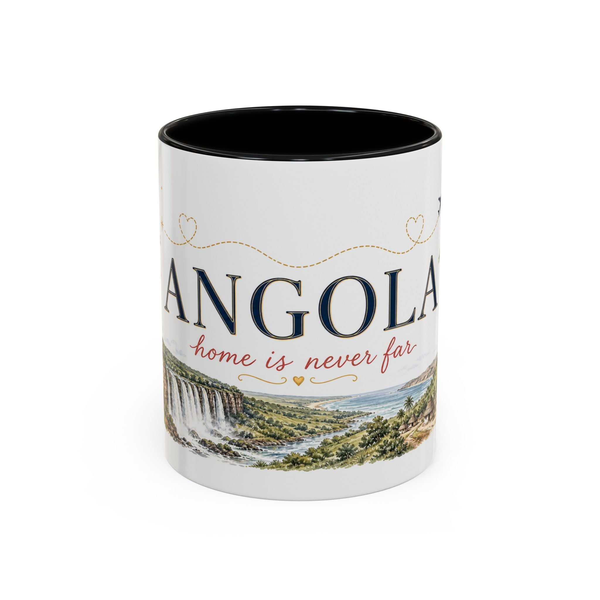 Angola Home Country Mug | Moving Away Gift | Long Distance Friendship | 11 oz 15 oz Accent Mug