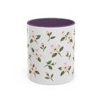 Virginia American Dogwood Mug, State Flower Floral Coffee Cup, 11oz Botanical Gift