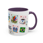 Rio de Janeiro Coffee Mug | Postage Stamp Collage Mug | Travel Souvenir Accent Cup 11oz 15oz