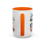 Taichung Coffee Mug | Taiwan Travel Souvenir | Vintage Illustrated City Gift | 11 oz 15 oz Accent Mug