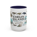 Virgin Islands National Park Coffee Mug | Caribbean Beach Snorkeling Reef Gift | Accent Color Ceramic 11oz 15oz