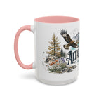 Altai Mountains Mug, Mongolia Travel Souvenir, Bucket List Gift, Accent Ceramic Coffee Mug 11oz 15oz