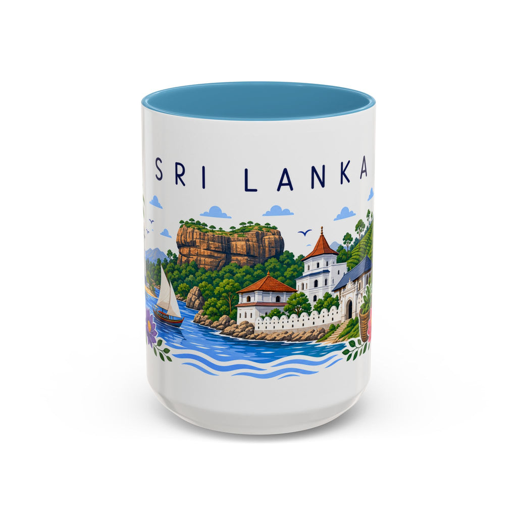 Sri Lanka Coffee Mug | Travel Souvenir Accent Mug | Place Gift Ceramic Cup 11oz 15oz