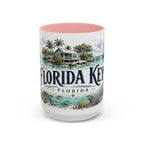Florida Keys Mug, Florida Travel Souvenir, Bucket List Gift, Accent Ceramic Coffee Mug 11oz 15oz