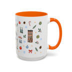 New York City Christmas Mug | Watercolor City Souvenir | Ceramic Coffee Cup
