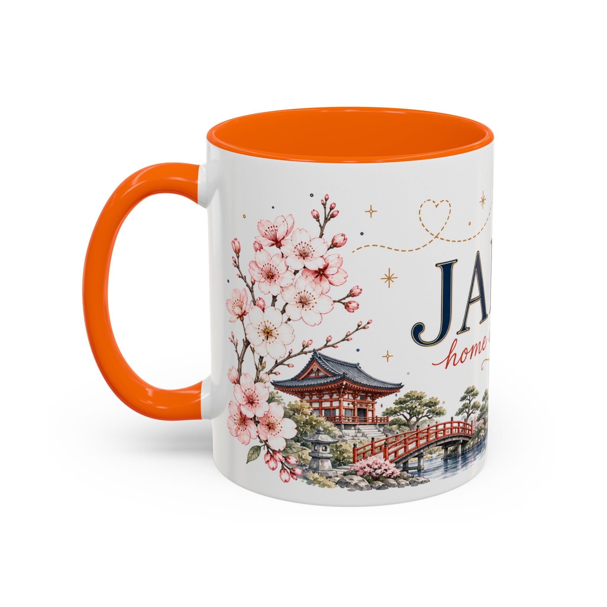 Japan Home Country Mug | Moving Away Gift | Long Distance Friendship | 11 oz 15 oz Accent Mug