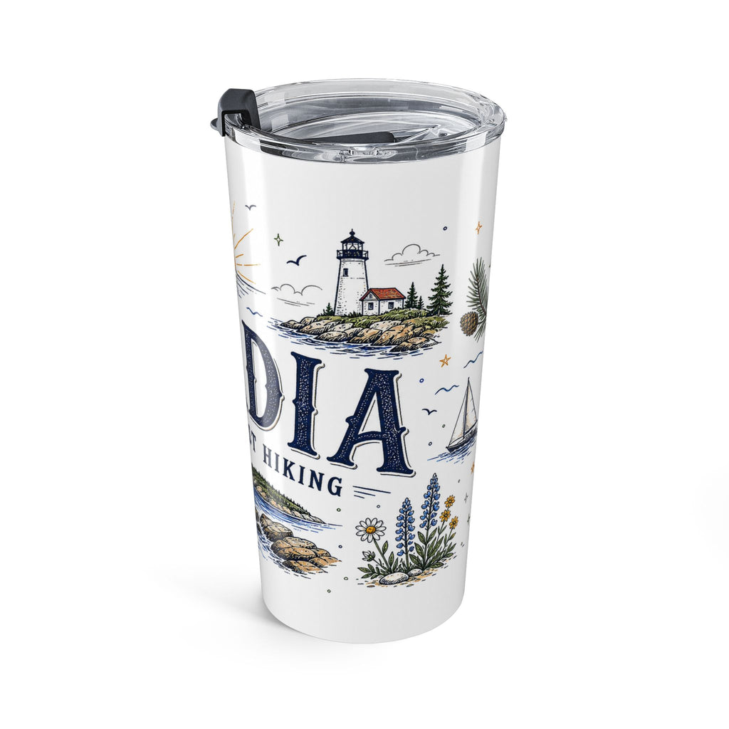 Acadia National Park 20oz Tumbler | Maine Coast Hiking Gift | Insulated Stainless Steel Travel Cup