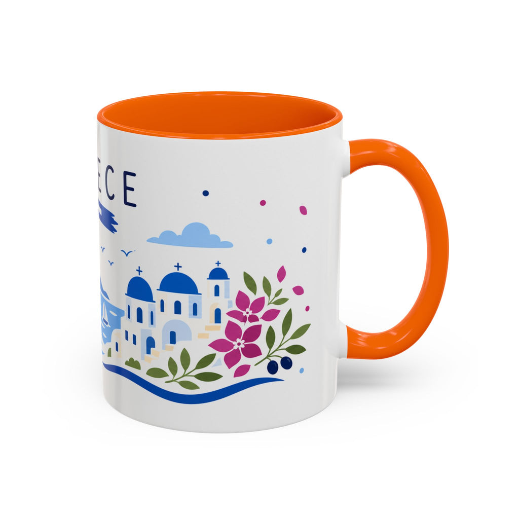 Greece Coffee Mug | Travel Souvenir Accent Mug | Country Gift Ceramic Cup 11oz 15oz